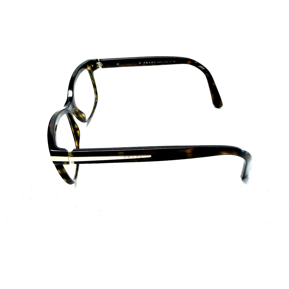 PRADA Ladies EYE GLASSES FRAME with PRADA GOLD METAL PLATE - Made In Italy